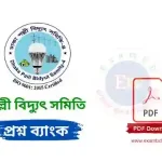 পল্লী বিদ্যুৎ সমিতি নিয়োগ প্রশ্ন ব্যাংক PDF