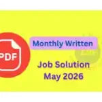 Monthly Written Job Solution May 2026 PDF